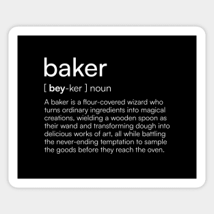 Baker definition Sticker